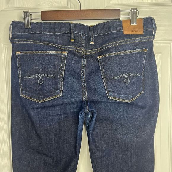Lucky Brand Dark Wash Mid Rise Lolita Bootcut Stretch Ankle Denim Jeans Size 8 - Picture 5 of 16